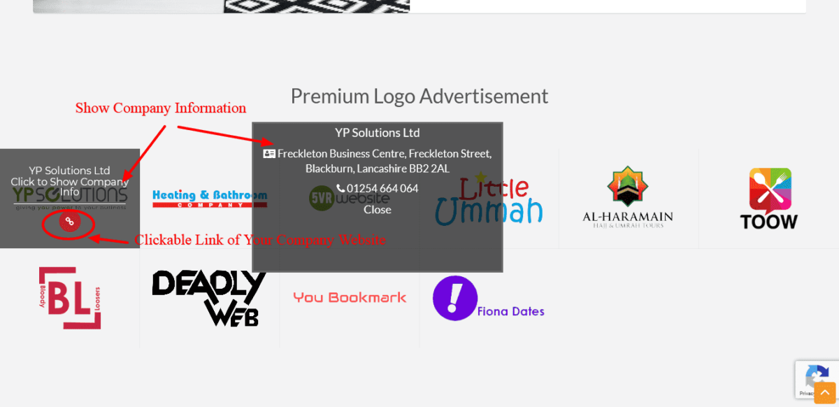 Fiona Premium - Logo Advertisement