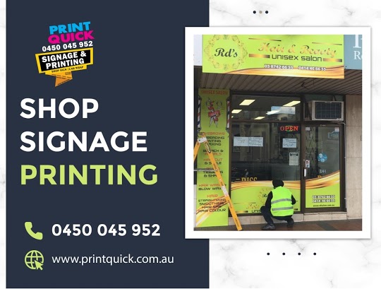 Shop Signage Printing Services